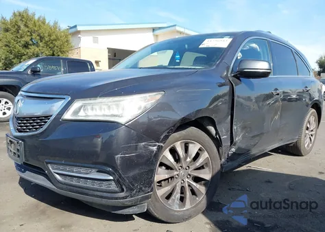 2014 Acura Mdx Technology Package из США, поврежденный, VIN 5FRYD3H44EB012806